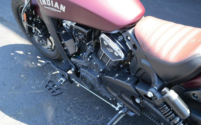 2022 Indian Motorcycle Scout Bobber ABS Maroon Metallic Smoke