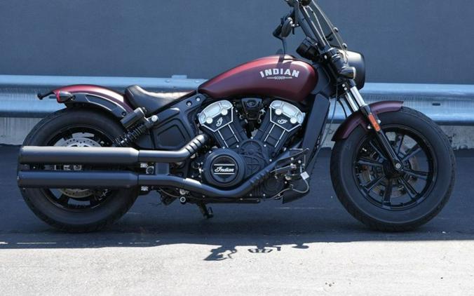 2022 Indian Motorcycle Scout Bobber ABS Maroon Metallic Smoke