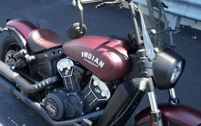 2022 Indian Motorcycle Scout Bobber ABS Maroon Metallic Smoke