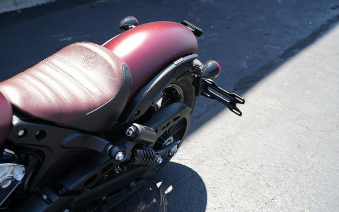 2022 Indian Motorcycle Scout Bobber ABS Maroon Metallic Smoke
