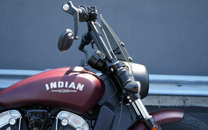 2022 Indian Motorcycle Scout Bobber ABS Maroon Metallic Smoke