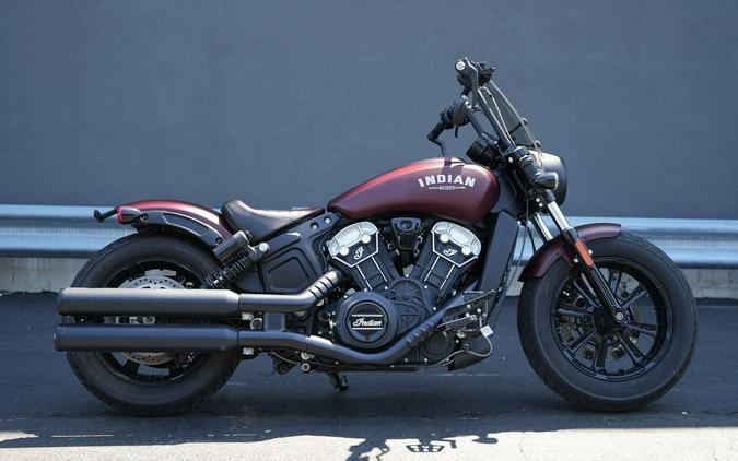 2022 Indian Motorcycle Scout Bobber ABS Maroon Metallic Smoke