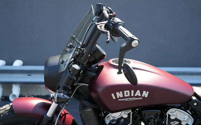 2022 Indian Motorcycle Scout Bobber ABS Maroon Metallic Smoke