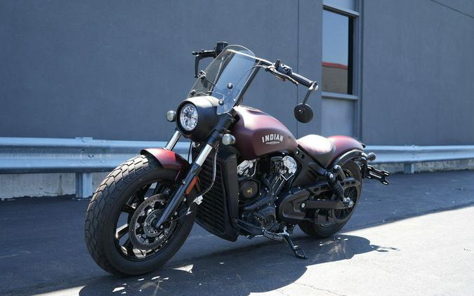 2022 Indian Motorcycle Scout Bobber ABS Maroon Metallic Smoke
