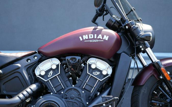2022 Indian Motorcycle Scout Bobber ABS Maroon Metallic Smoke