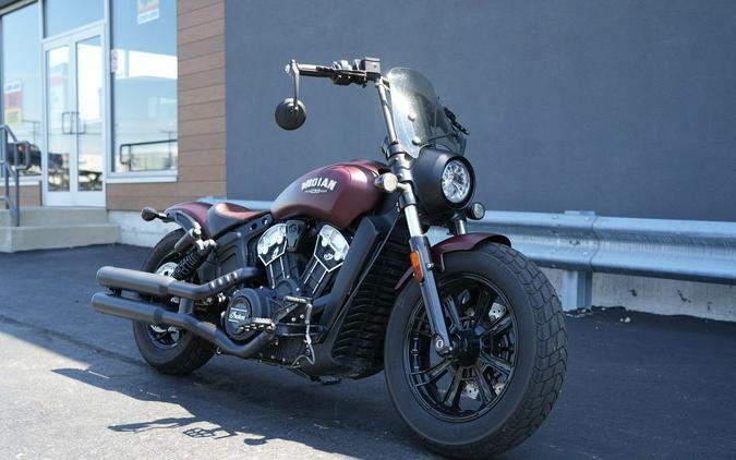 2022 Indian Motorcycle Scout Bobber ABS Maroon Metallic Smoke