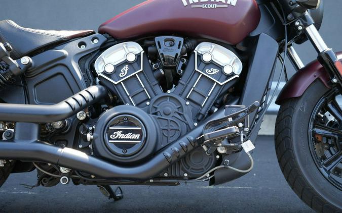 2022 Indian Motorcycle Scout Bobber ABS Maroon Metallic Smoke