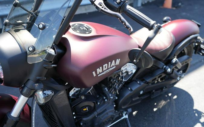 2022 Indian Motorcycle Scout Bobber ABS Maroon Metallic Smoke