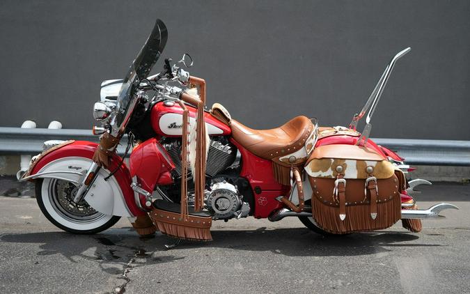 2019 Indian Motorcycle Chief Vintage Icon Series Patriot Red/Pearl White