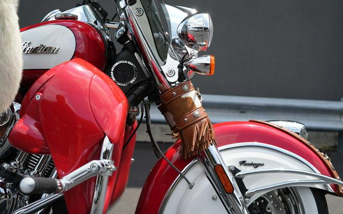 2019 Indian Motorcycle Chief Vintage Icon Series Patriot Red/Pearl White