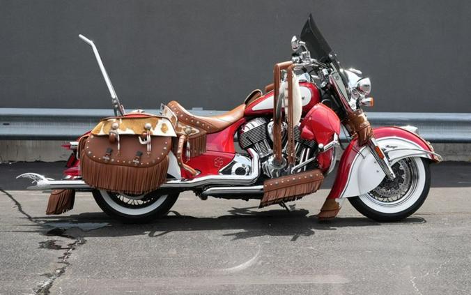 2019 Indian Motorcycle Chief Vintage Icon Series Patriot Red/Pearl White
