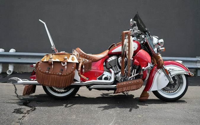 2019 Indian Motorcycle Chief Vintage Icon Series Patriot Red/Pearl White