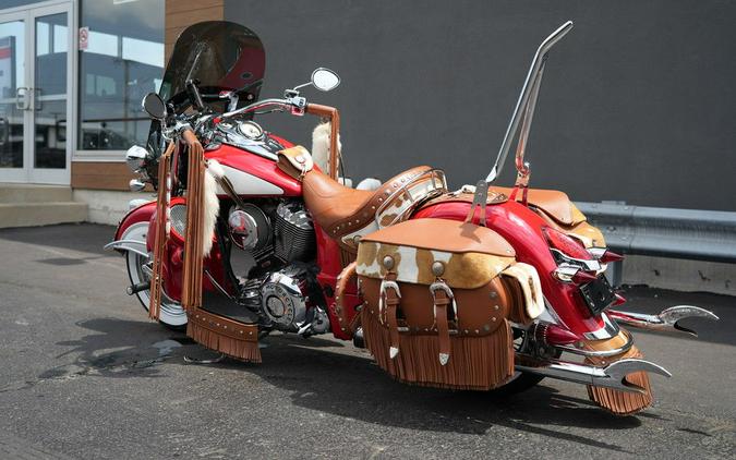 2019 Indian Motorcycle Chief Vintage Icon Series Patriot Red/Pearl White