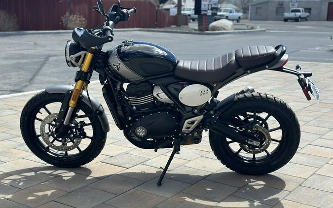 2024 Triumph Scrambler 400 X Phantom Black / Silver Ice