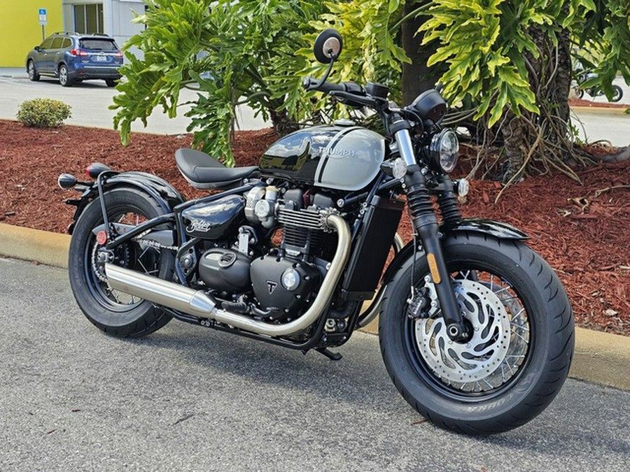 2024 Triumph Bonneville Bobber Jet Black/Ash Gray