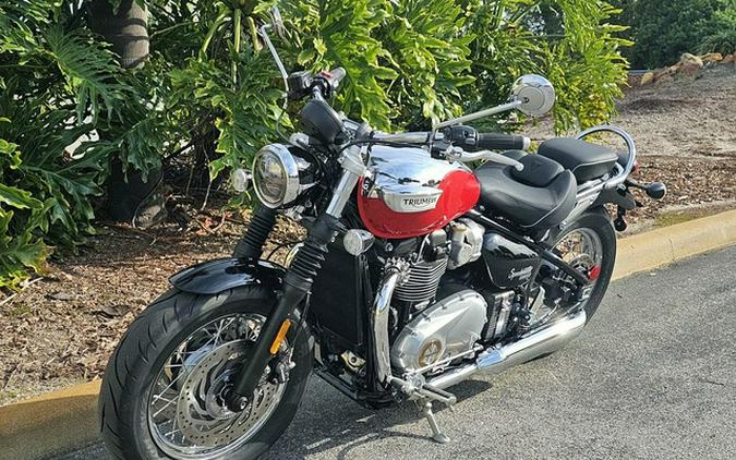 2023 Triumph Bonneville Speedmaster Chrome Edition Diablo Red