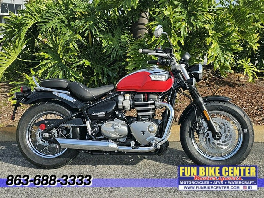 2023 Triumph Bonneville Speedmaster Chrome Edition Diablo Red