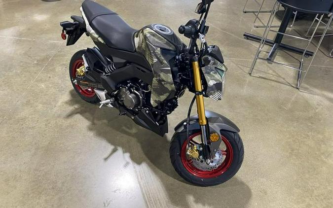 2026 Kawasaki Z125 PRO Cypher Camo Beige