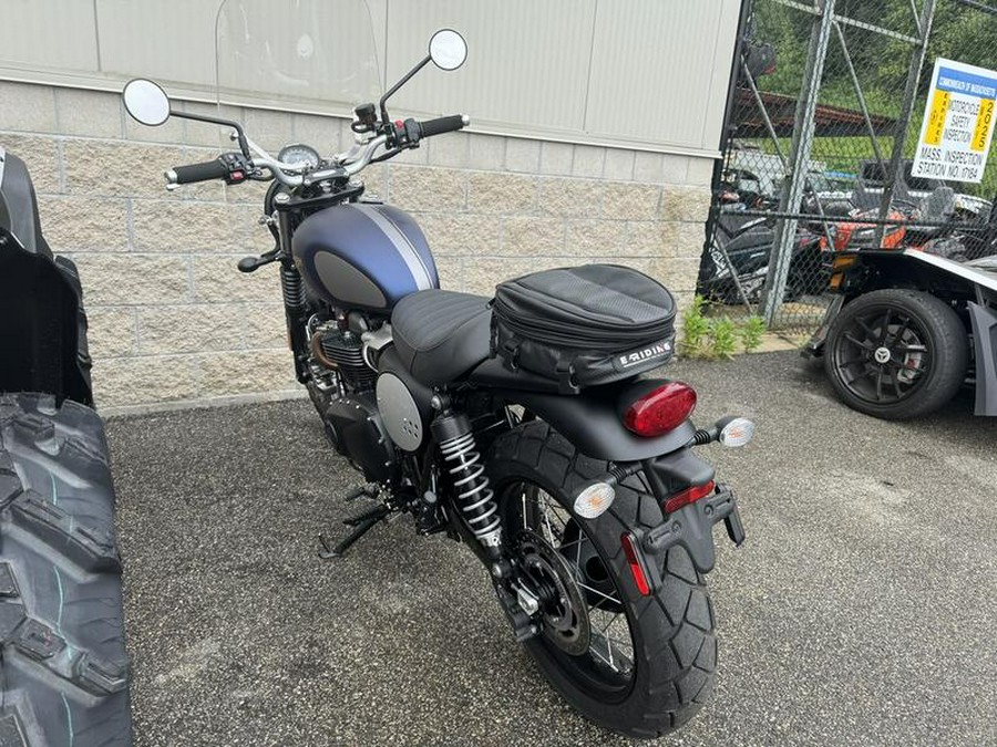 2022 Triumph Street Scrambler Gold Line Matte Pacific Blue