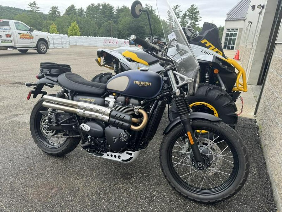 2022 Triumph Street Scrambler Gold Line Matte Pacific Blue