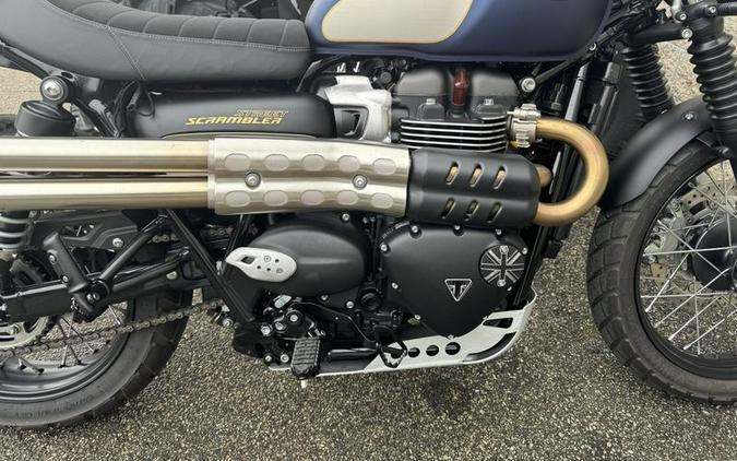 2022 Triumph Street Scrambler Gold Line Matte Pacific Blue