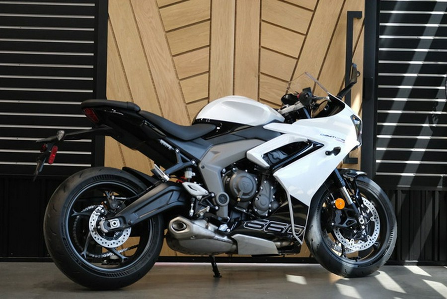 2025 Triumph Daytona 660 Snowdonia White/Sapphire Black 660 SNOWDONIA WHITE SAPPHIRE BLACK