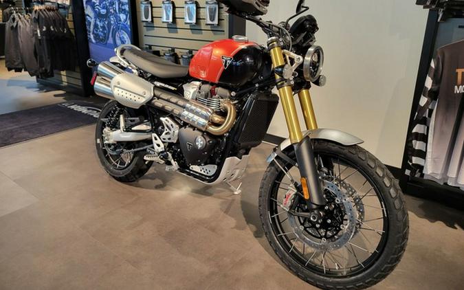 2024 Triumph Scrambler 1200 XE Baja Orange / Phantom Black XE