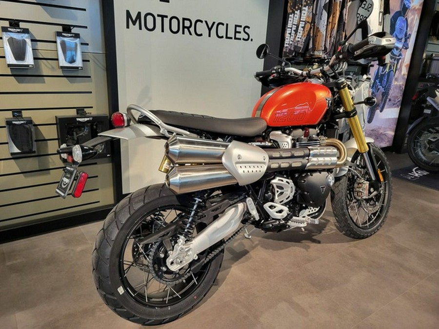 2024 Triumph Scrambler 1200 XE Baja Orange / Phantom Black XE