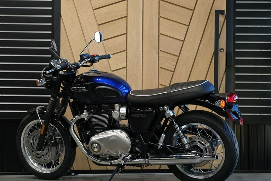 2024 Triumph Bonneville T120 Stealth Edition PHANTOM BLUESILVER BLUE