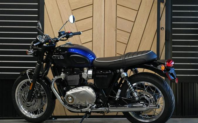 2024 Triumph Bonneville T120 Stealth Edition PHANTOM BLUESILVER BLUE