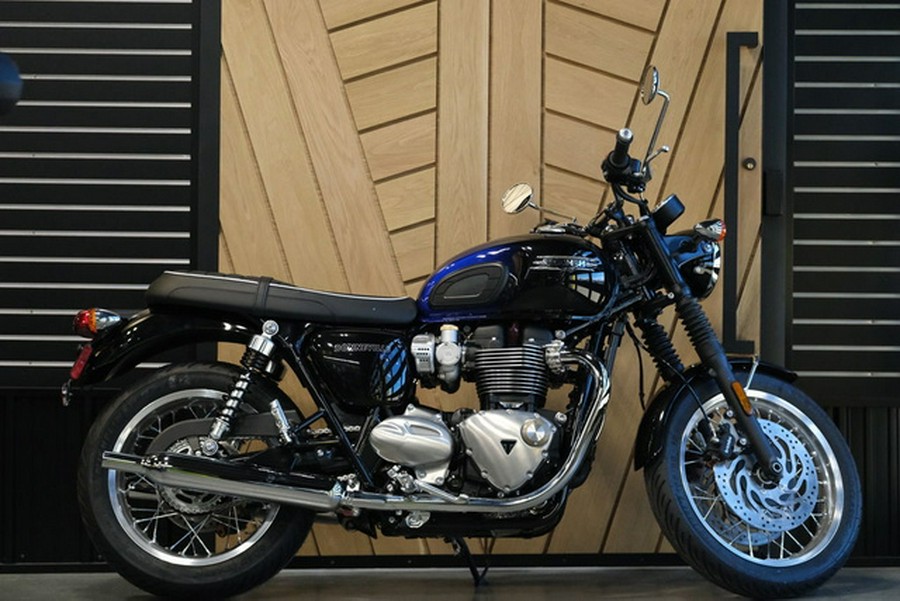 2024 Triumph Bonneville T120 Stealth Edition PHANTOM BLUESILVER BLUE