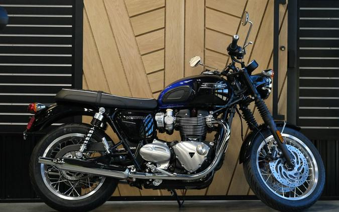 2024 Triumph Bonneville T120 Stealth Edition PHANTOM BLUESILVER BLUE