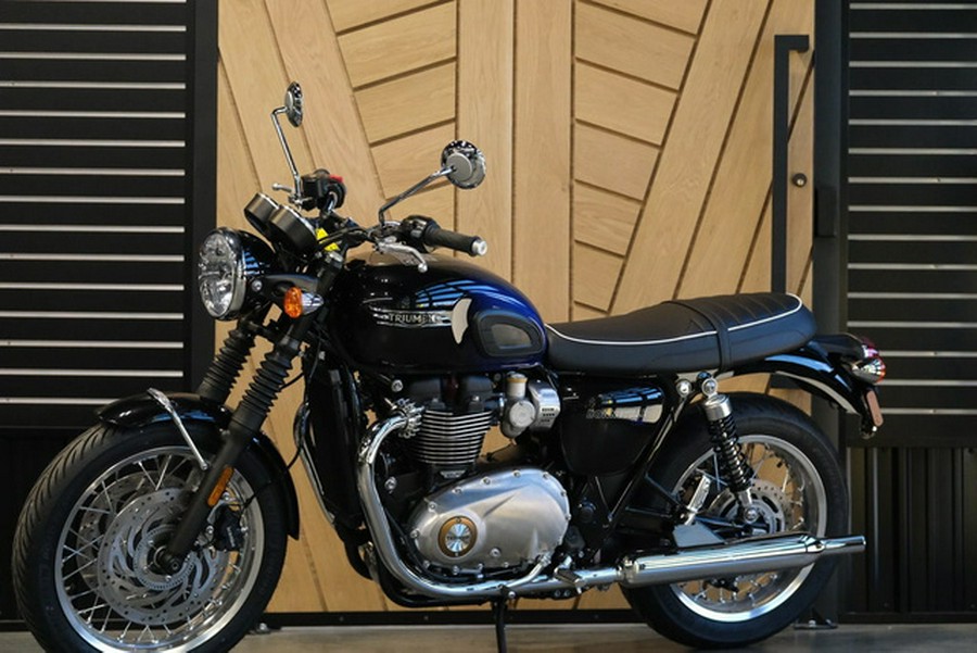 2024 Triumph Bonneville T120 Stealth Edition PHANTOM BLUESILVER BLUE