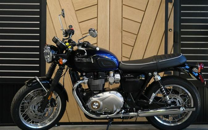 2024 Triumph Bonneville T120 Stealth Edition PHANTOM BLUESILVER BLUE