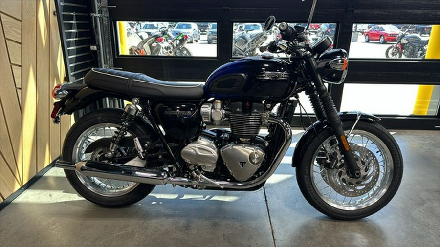 2024 Triumph Bonneville T120 Stealth Edition PHANTOM BLUESILVER BLUE