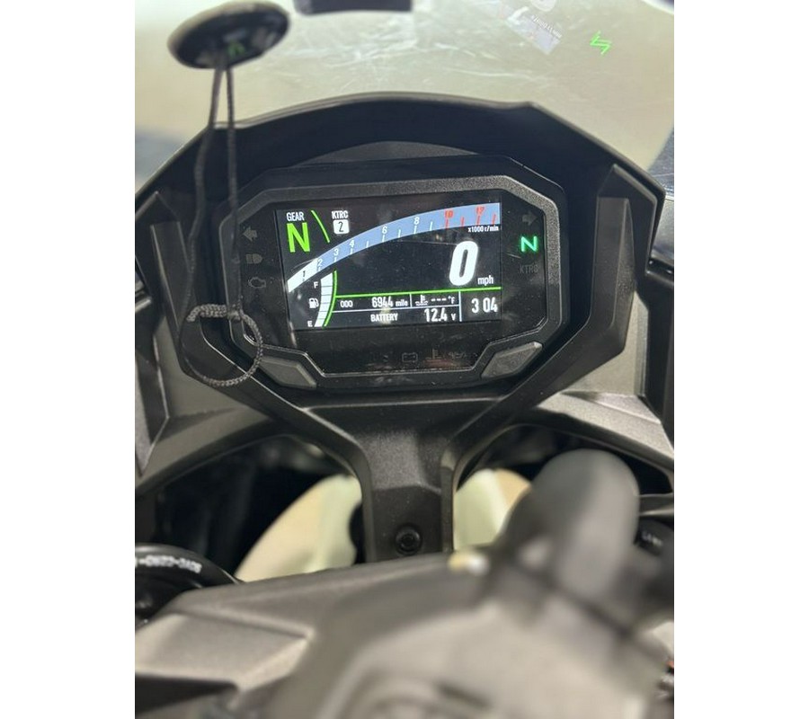 2023 Kawasaki Ninja® 650 Pearl Robotic White/Metallic Matte Graystone