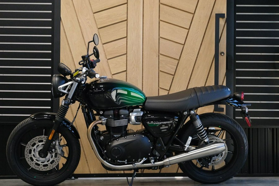 2024 Triumph Speed Twin 900 Stealth Edition PHANTOM GREENSILVER GREEN