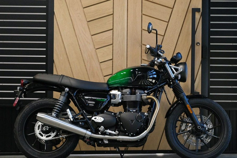 2024 Triumph Speed Twin 900 Stealth Edition PHANTOM GREENSILVER GREEN