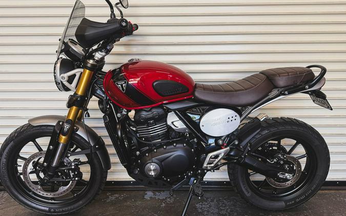 2024 Triumph Scrambler 400 X Carnival Red Phantom Black