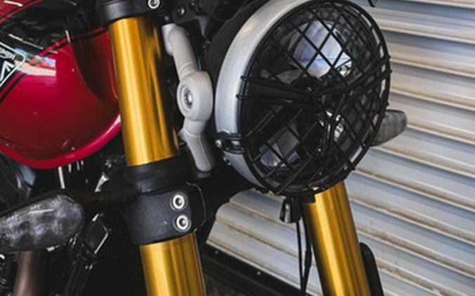 2024 Triumph Scrambler 400 X Carnival Red Phantom Black