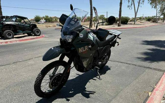 2025 Kawasaki KLR®650 S Metallic Matte Old School Green