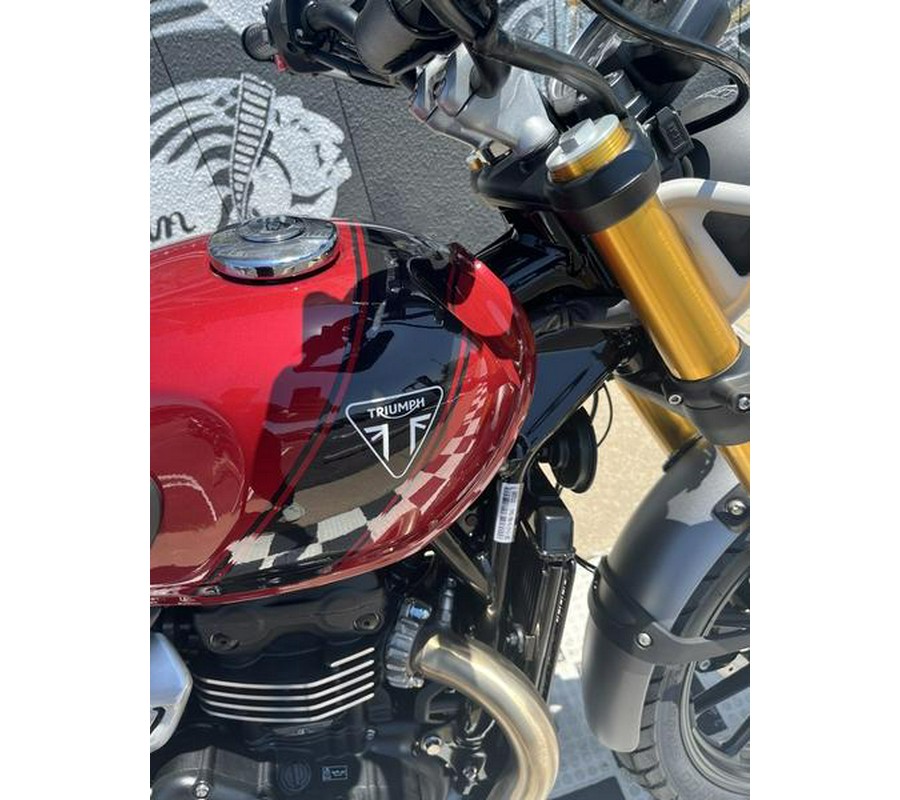 2024 Triumph Scrambler 400 X Carnival Red / Phantom Black