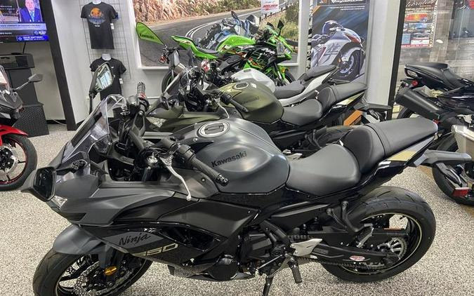 2024 Kawasaki Ninja® 650 Metallic Matte Dark Gray/Metallic Spark Black