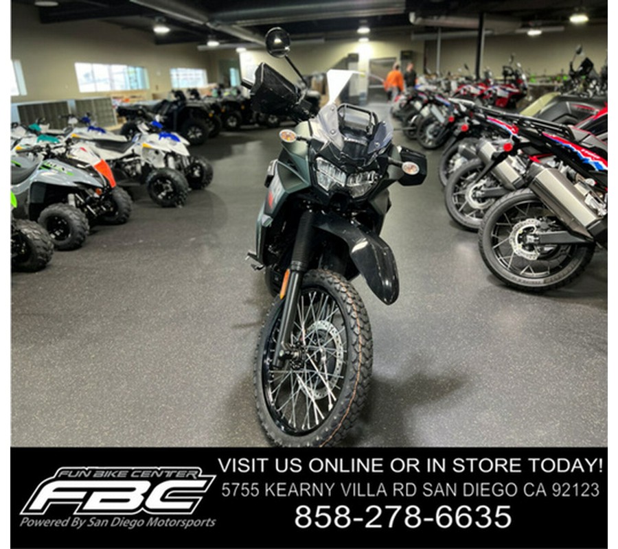 2025 Kawasaki KLR650 S Metallic Matte Old School Green ABS ABS