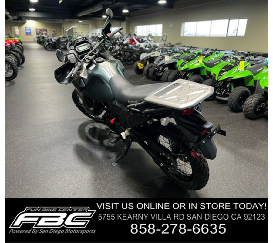 2025 Kawasaki KLR650 S Metallic Matte Old School Green ABS ABS