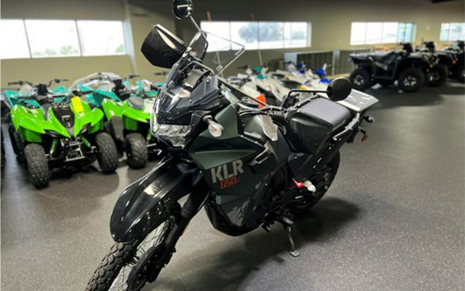 2025 Kawasaki KLR650 S Metallic Matte Old School Green ABS ABS