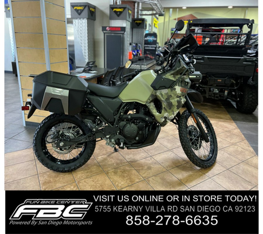 2025 Kawasaki Klr650 Adventure ABS Cypher Camo Beige ABS
