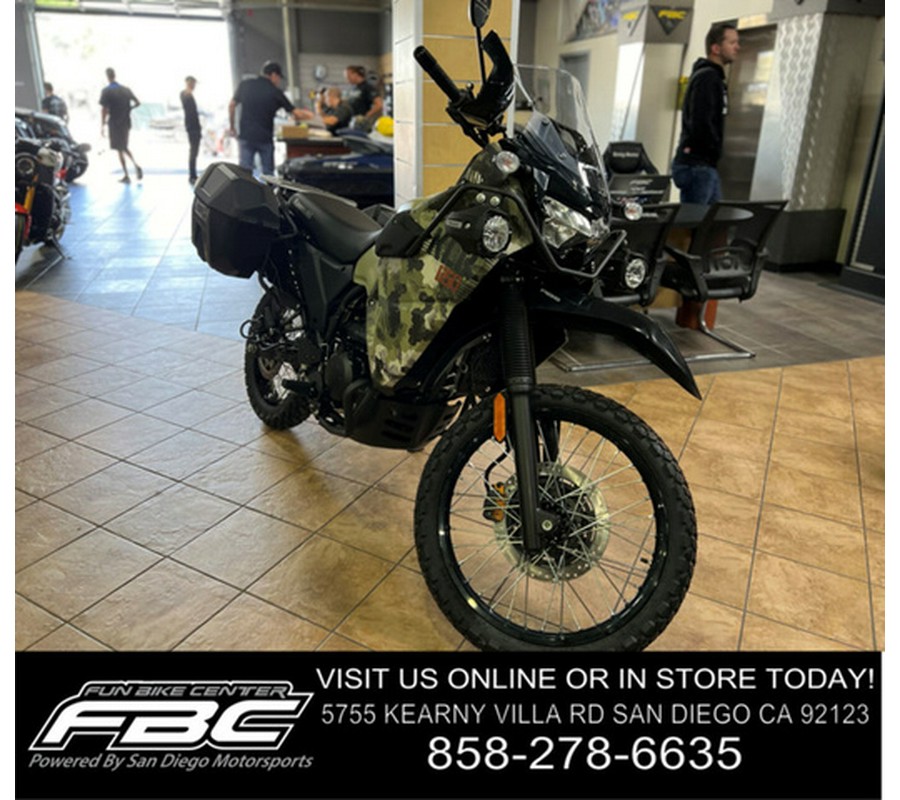 2025 Kawasaki Klr650 Adventure ABS Cypher Camo Beige ABS