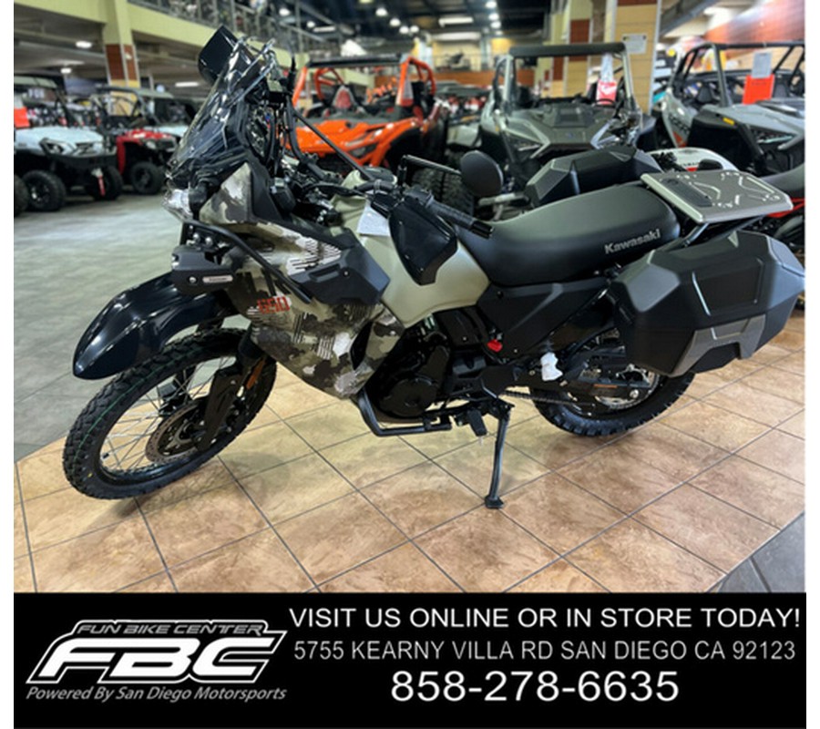 2025 Kawasaki Klr650 Adventure ABS Cypher Camo Beige ABS