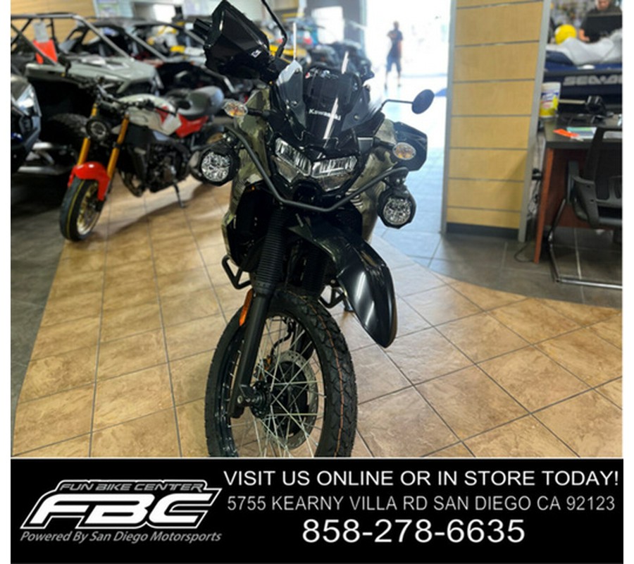 2025 Kawasaki Klr650 Adventure ABS Cypher Camo Beige ABS